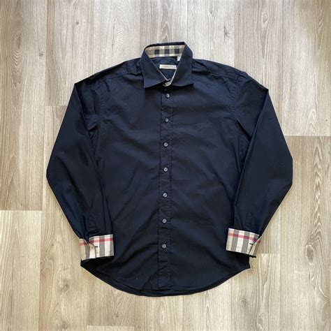 black burberry buttons|burberry button up cheap.